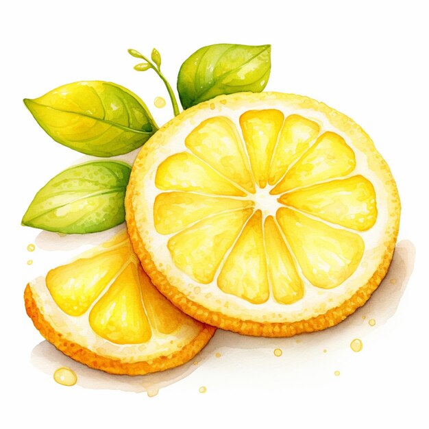 Photo a lemon cheese cake white background