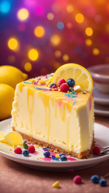 Lemon cheese cake