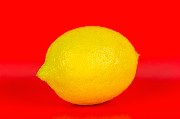 Lemon on color background