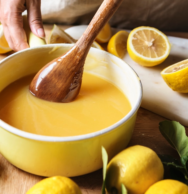 Lemon curd food fotografie recept idee