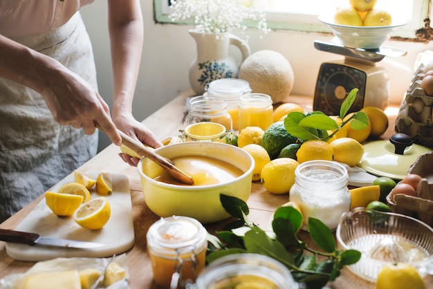 Photo lemon curd food photography recipe idea