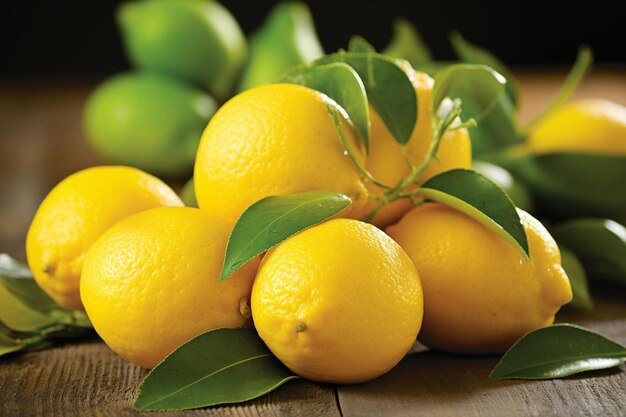 Lemon Feast Ripe and Flavorful Citrus Best Lemon beeldfotografie