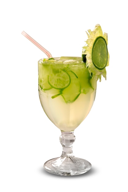 브라질의 레몬 과일 Caipirinha