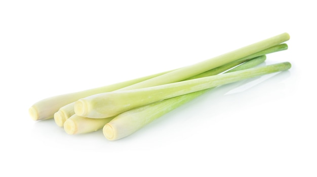 Lemon grass on white background