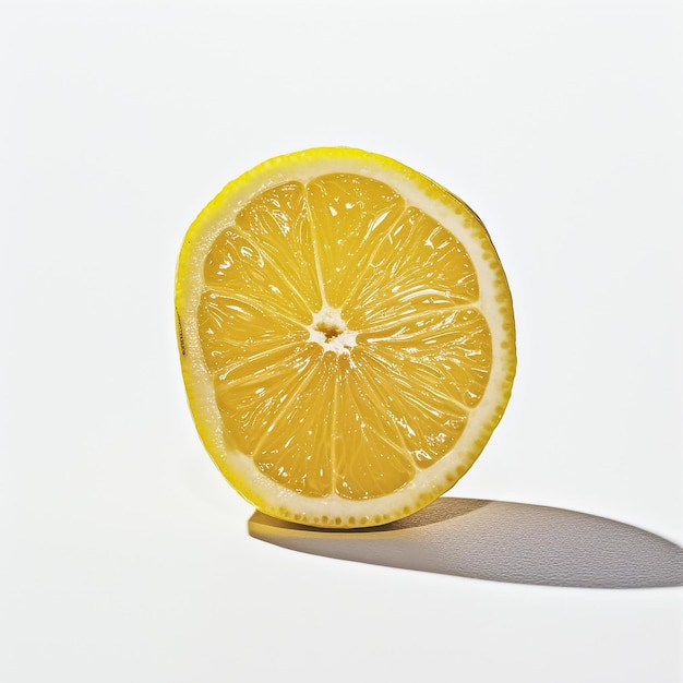 Lemon half isolate on white Cut lemons side view on white Set of lemon slices Clipping path