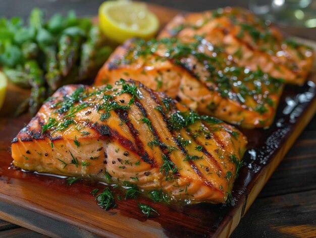 LEMON HERB GRILLED SALMON