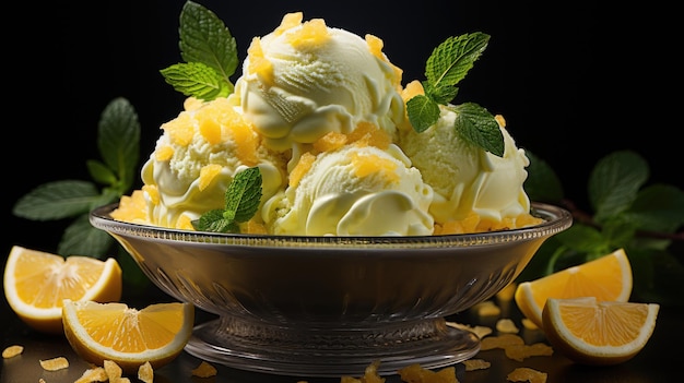 Lemon ice cream