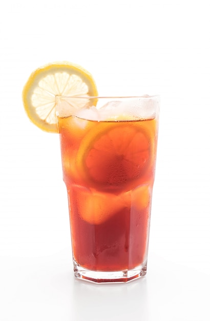 Photo lemon iced tea