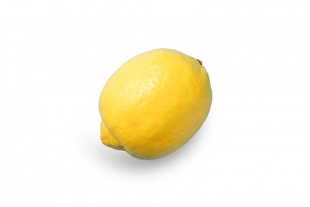 Photo lemon isolated include clipping path on white background