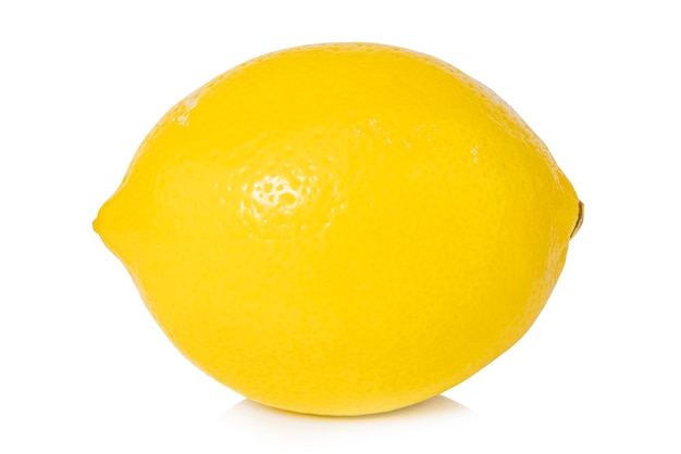 Лимон, изолированные на белом фоне с обрезкой пути