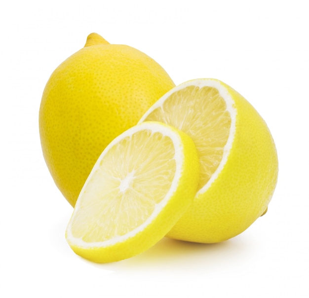 Photo lemon isolated on white background