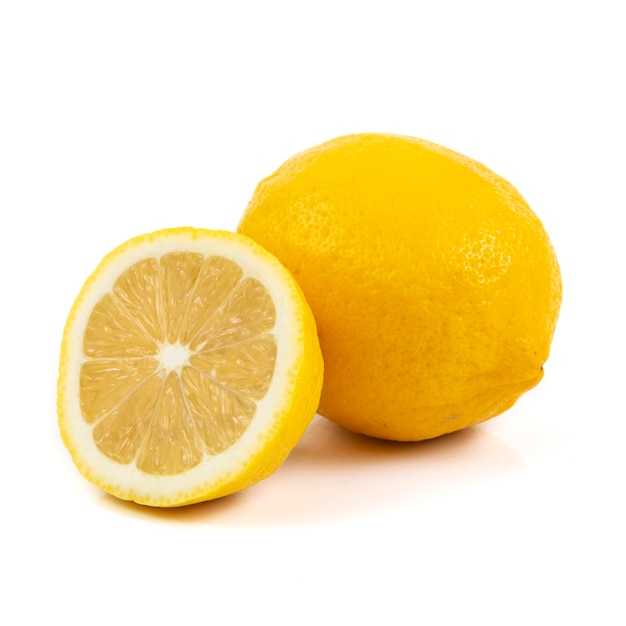 Lemon isolated on white background