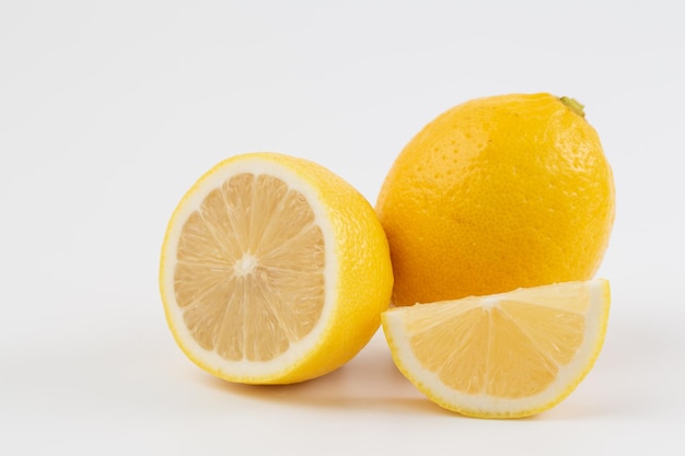 Lemon isolated on white background