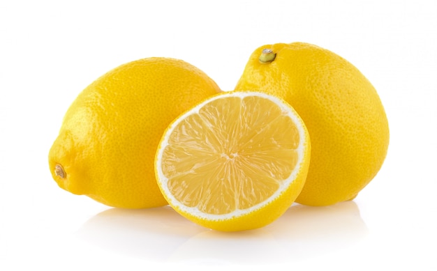 Photo lemon isolated on white background