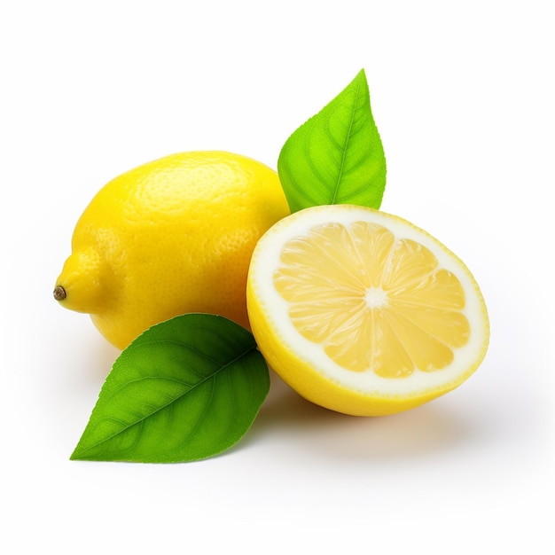 Lemon isolated on white background