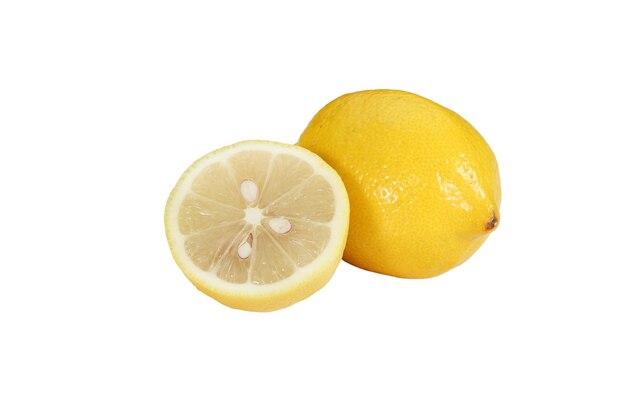 Photo lemon isolated on white background