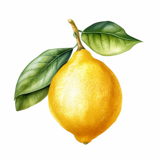 lemon isolated on white fresh juicy yellow fruit