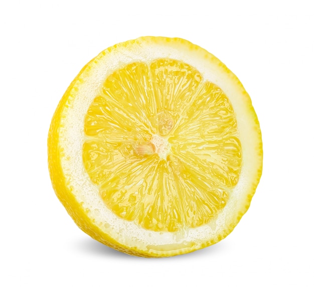 Lemon isolated on white with clipping path