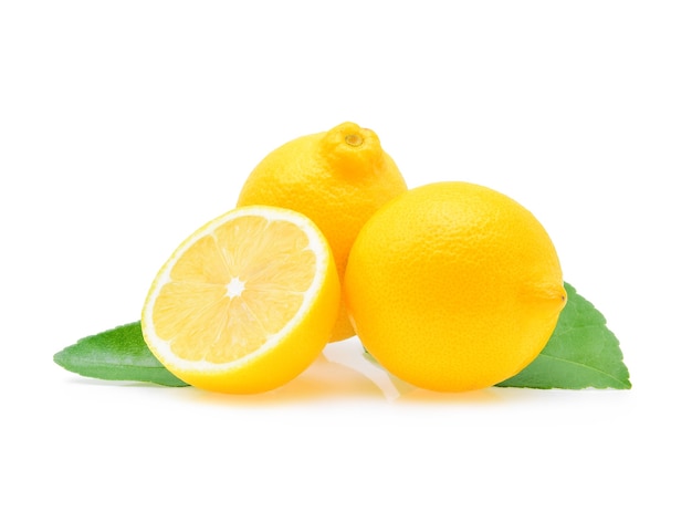 Lemon isolated on white