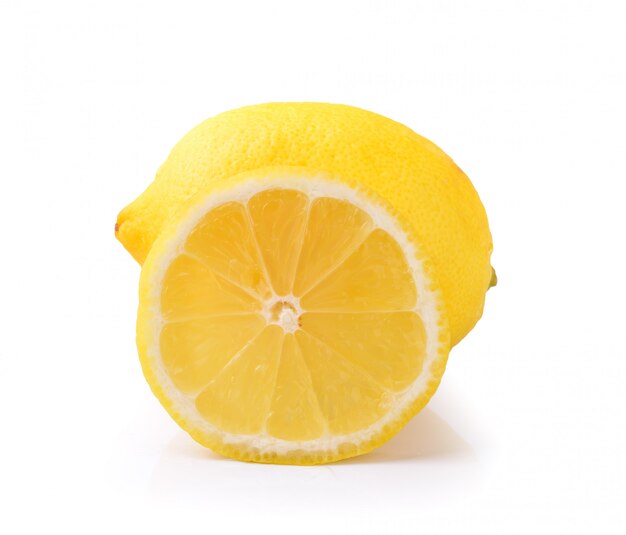 Lemon isolated on white