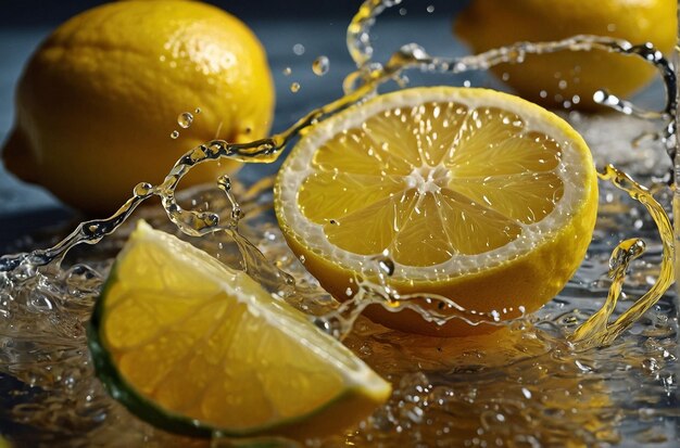 Photo lemon juice being used as a natural deodorizer