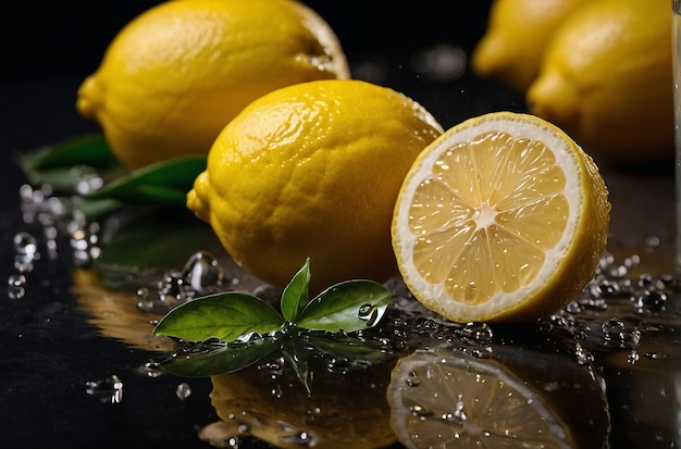 Photo lemon juice being used as a natural deodorizer