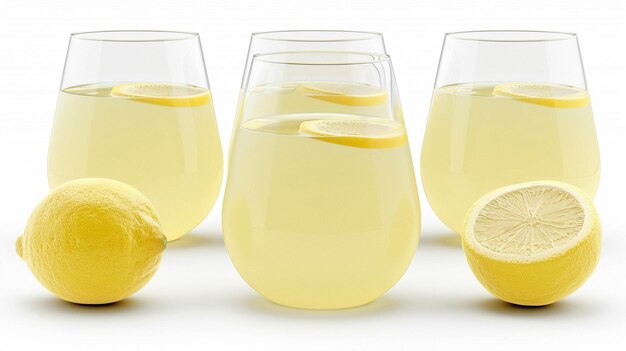 Photo lemon juice glass