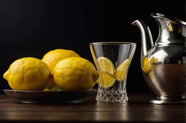 Lemon Juice in Stylish Pitcher