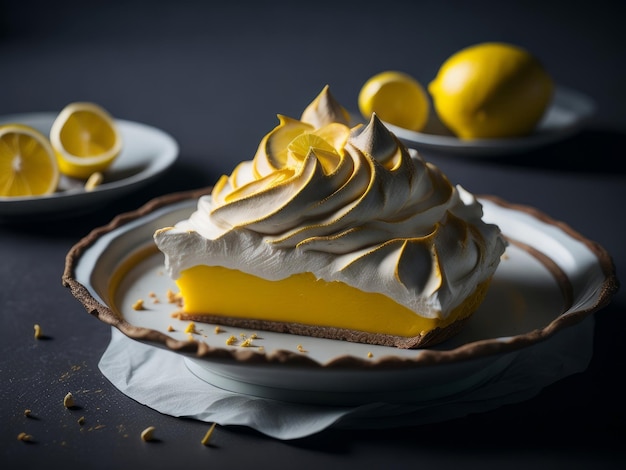 Lemon Meringue Pie AI gegenereerd