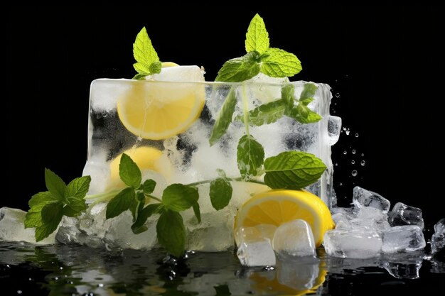 Lemon mint ice delight