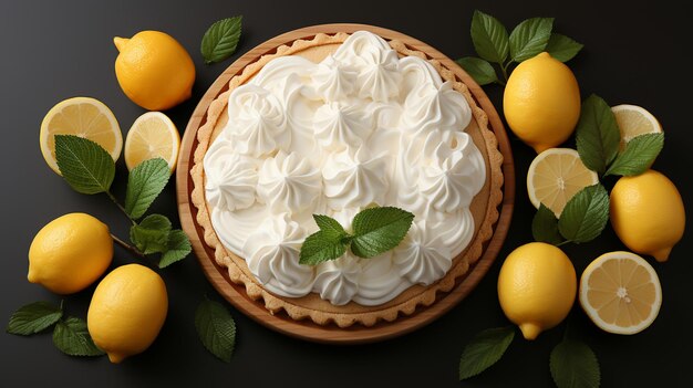 Lemon pie fruit dessert creamy baked for snack