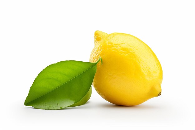 Photo lemon png on white background fresh citrus capture