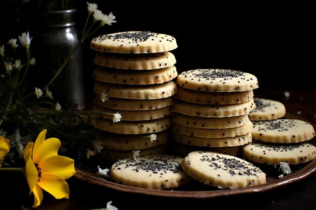 Lemon Poppy Seed Shortbread Cookies array