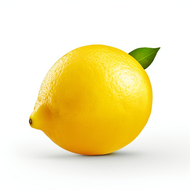 Фотография лимонного продукта на чистом белом фоне