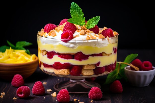 Lemon Raspberry Cheesecake Trifle
