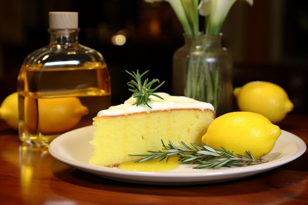 Lemon Rosemary Olive Oil Cake