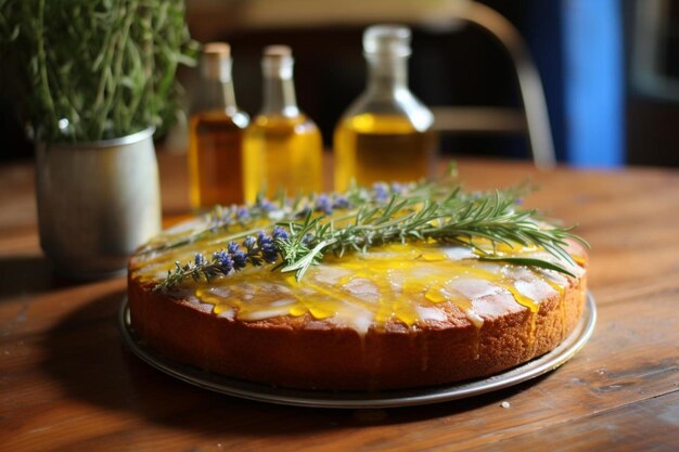 Lemon Rosemary Olive Oil Cake