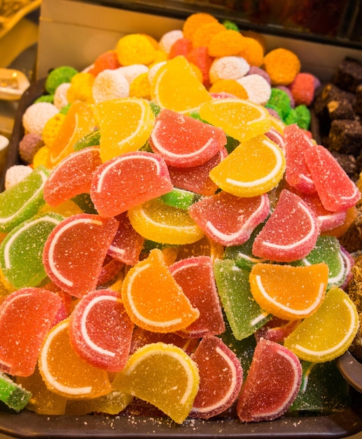 Photo lemon shaperd delicious candy and sweets