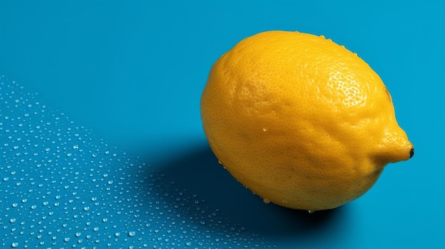 Lemon on shinning studio foundation Creative resource AI Generated