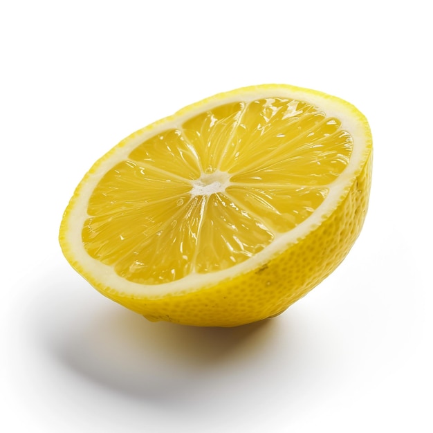 lemon slice clipping pad geïsoleerd op een witte achtergrond