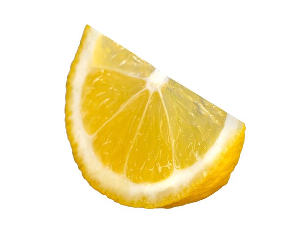 Lemon slice isolated on white