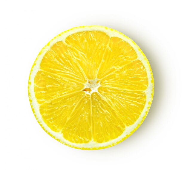 Lemon slice isolated