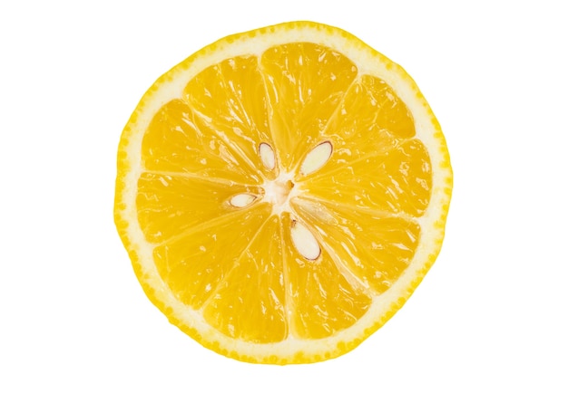 Lemon slice with clipping path