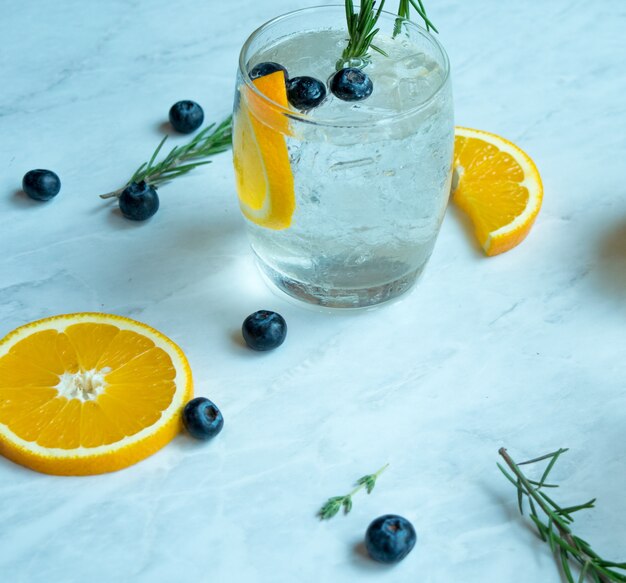 Lemon soda cocktail