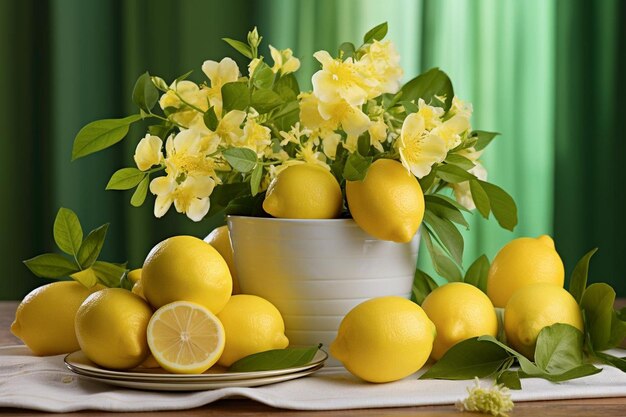 Lemon Symphony Vibrant Citrus Melody Beste Lemon beeldfotografie