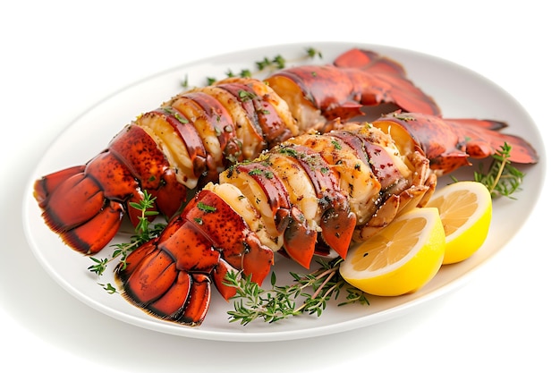 Lemon Thyme Luxurious Sauce Bathed Lobster Tails