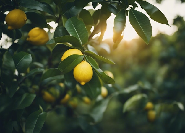 Photo a lemon tree in jungle