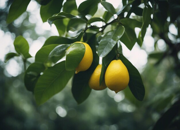 Photo a lemon tree in jungle