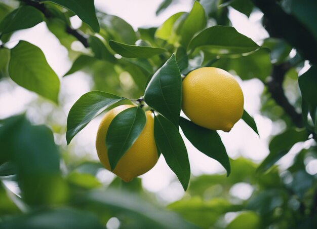 Photo a lemon tree in jungle