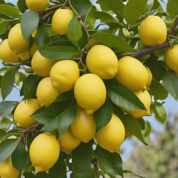 a lemon tree with a bunch of lemons on it